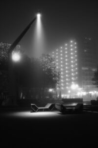 UFO Landing, Rotterdam. Early morning. Richard Richter Photography